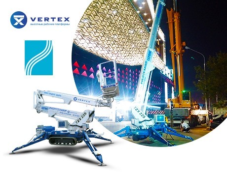 Supply of lifting equipment to "Riviera": VERTEX equipment works in Moscow shopping center