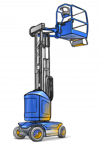 Vertical mast lifts