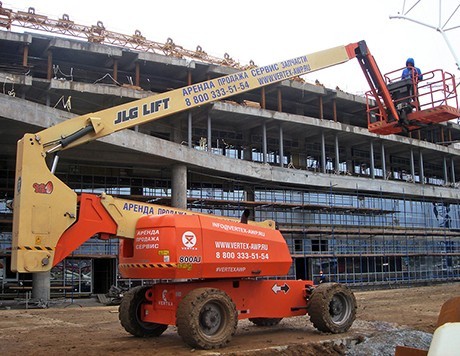Honorably accept and participate with dignity: VERTEX equipment at the construction of Saransk stadium for the World Cup 2018.