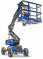 Articulated boom lifts